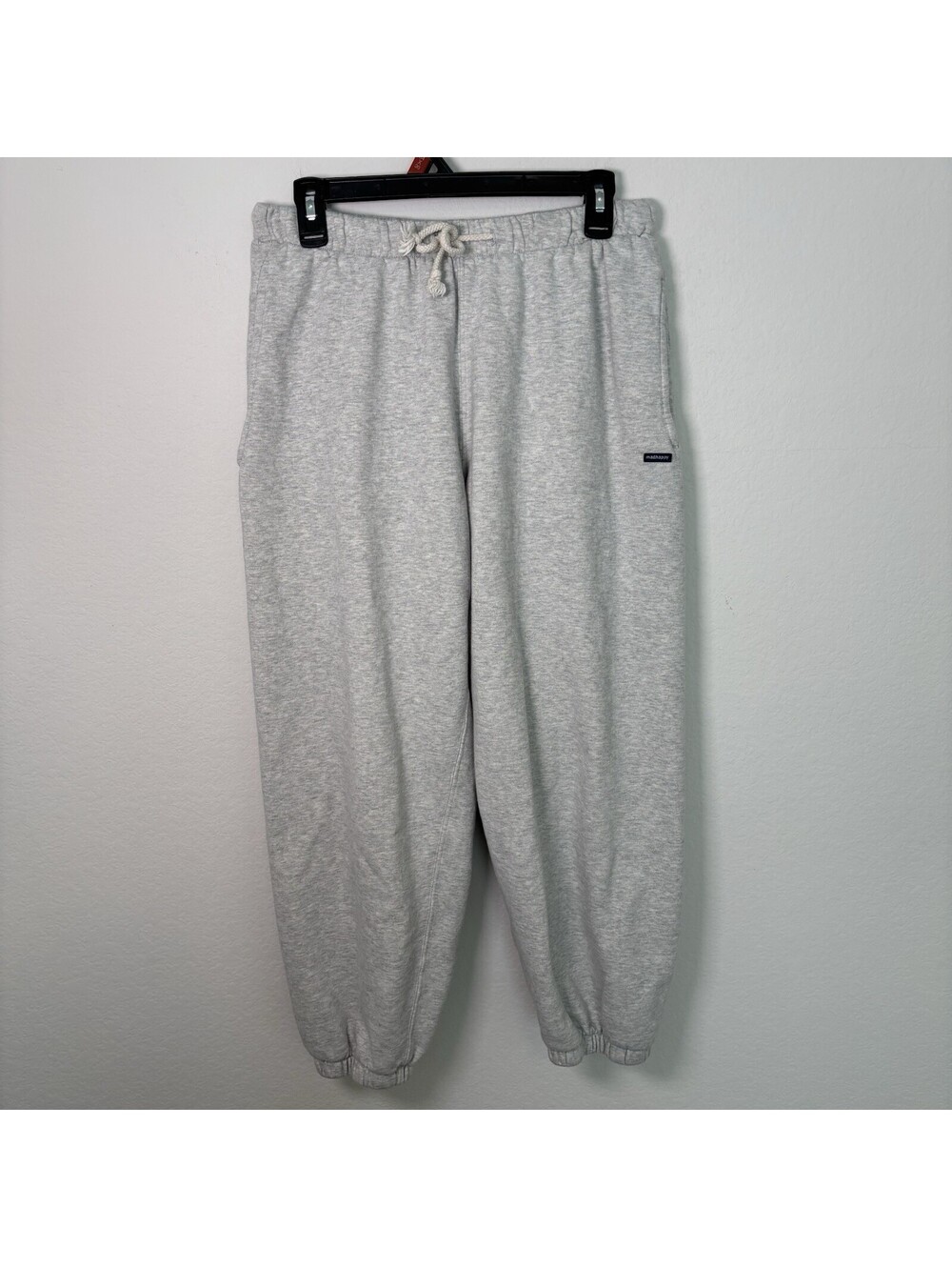 Madhappy Light Heathered Grey Sweatpants Size Medium Logo Comfy Cozy Jogger